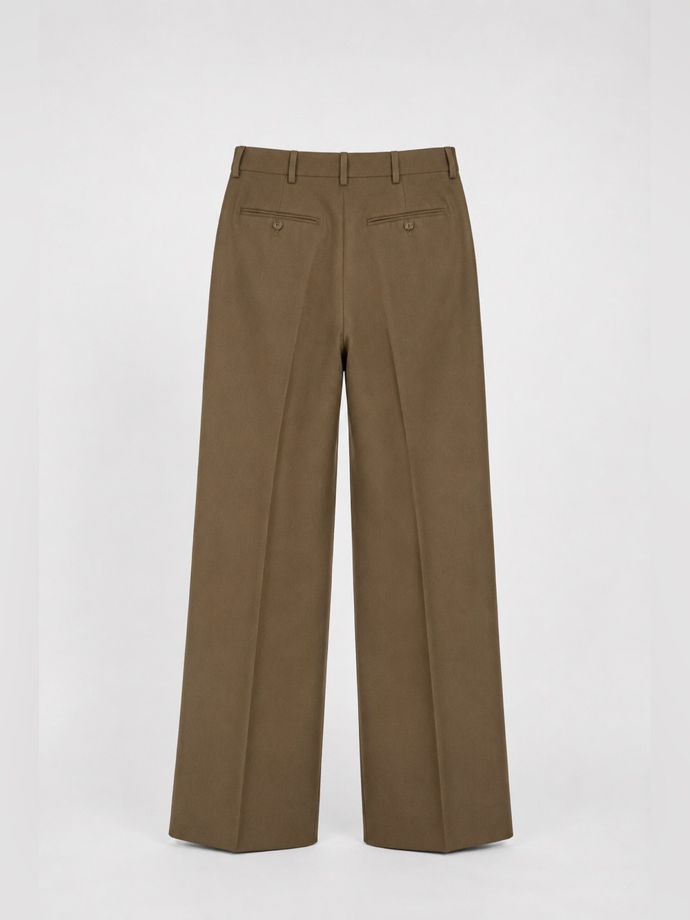 High rise double pleated wide leg tan trousers by J. Crew 100% Italian Wool - Picture 3 of 13